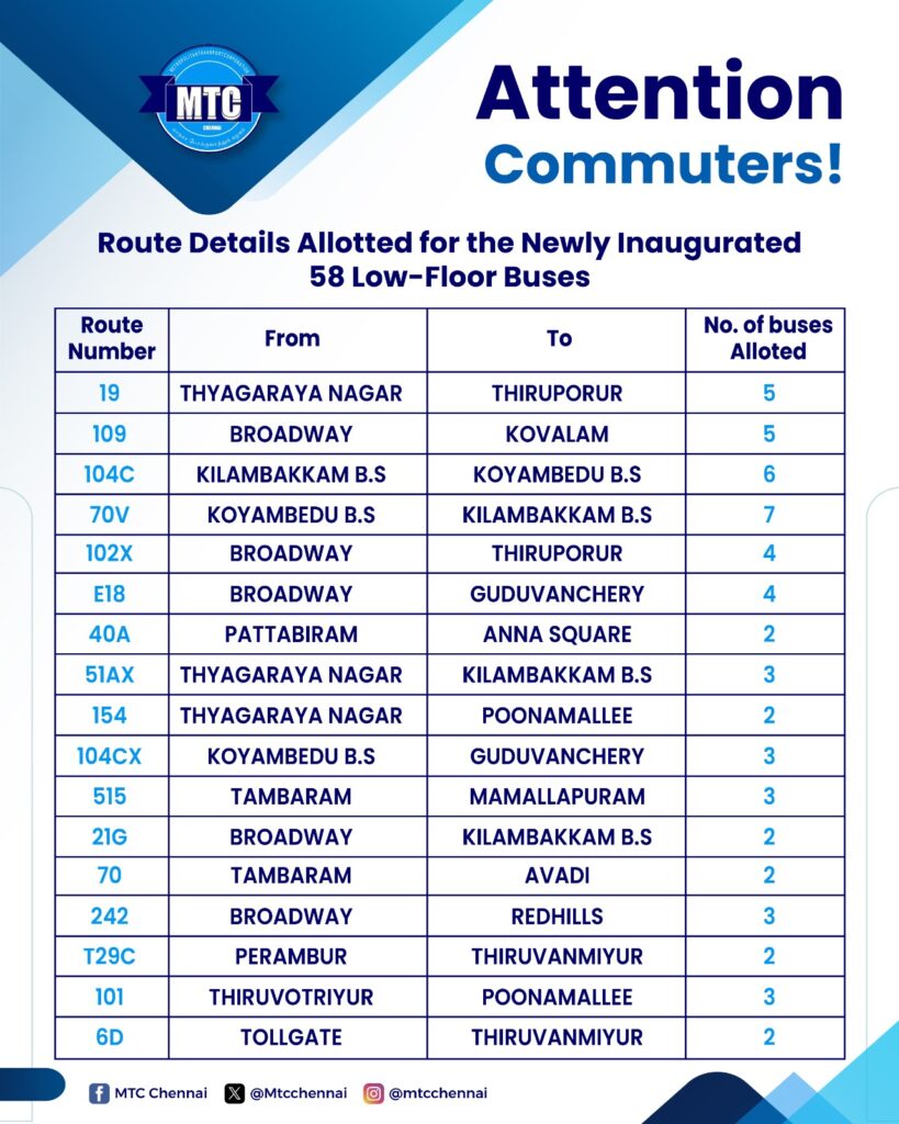 MTC ULE Bus Routes